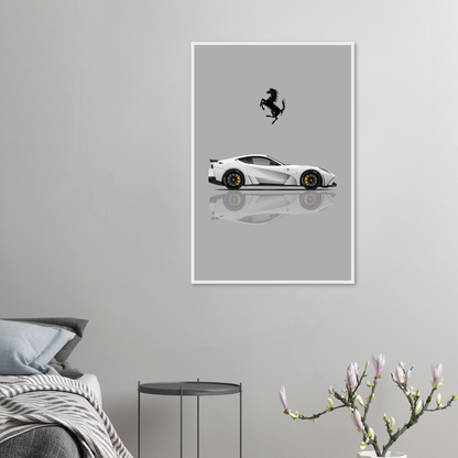 Ferrari White Edition Poster